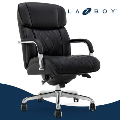 La-Z-Boy Symphony Executive Office Chair, Diamond-Tufted Seat and